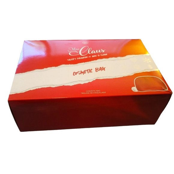 Miss Claus Red Hat Cosmetic Bag Santa's Daughter is Here to Sleigh NIB JJ3359 - Picture 5 of 6